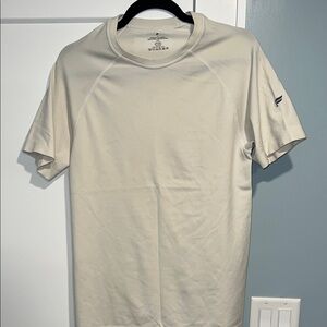 Fabletics Men's Short Sleeve Cream Tee